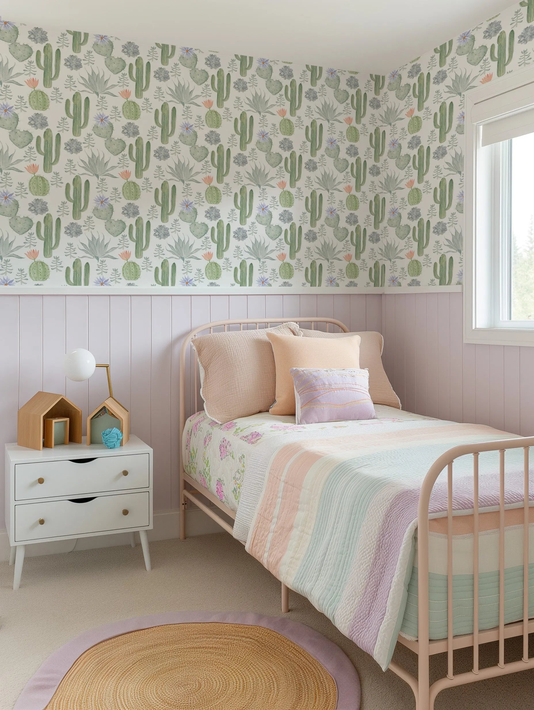 California Cactus Wallpaper from Olive et Oriel where you can shop wallpaper and artworks online