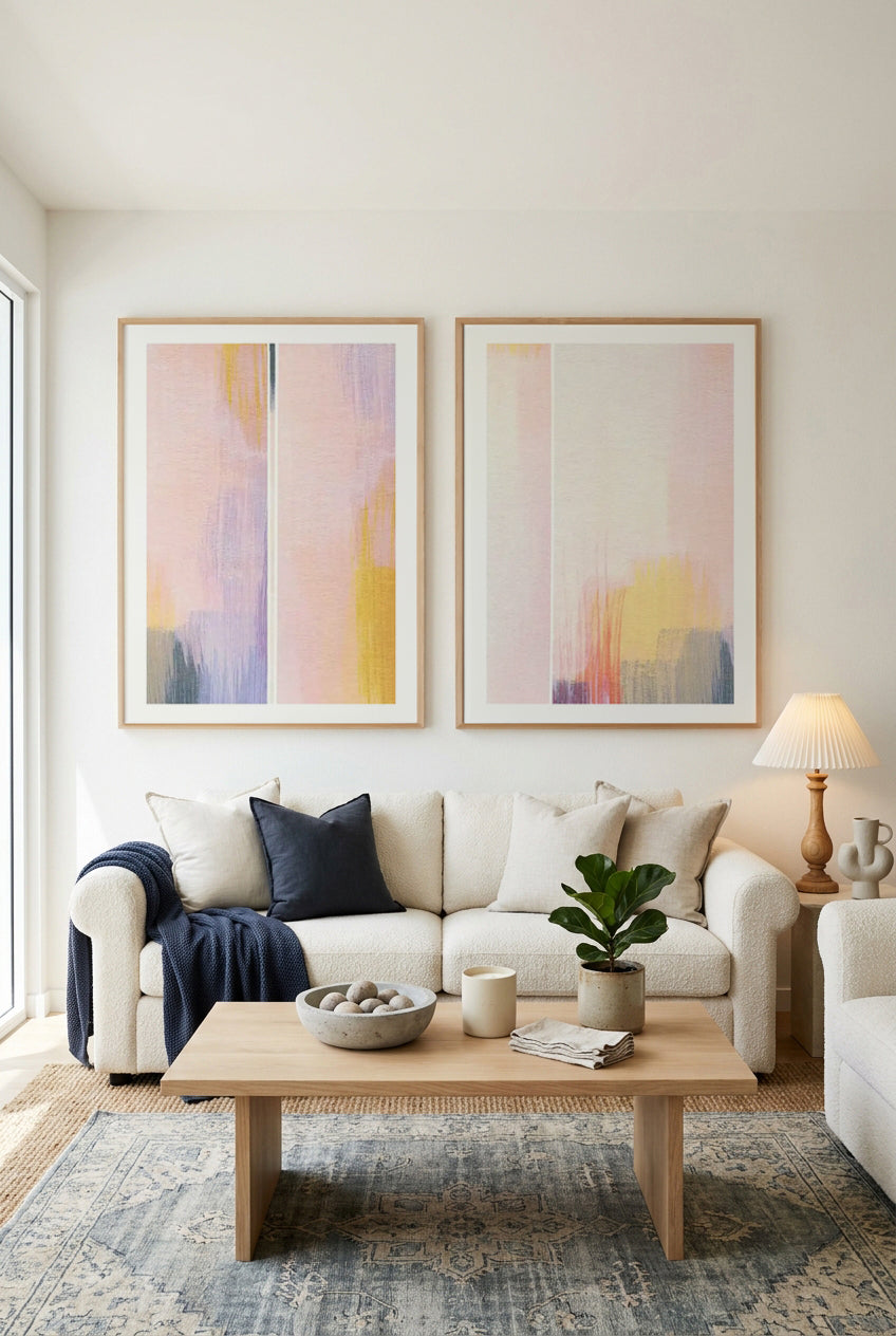California Sun PT I & III Art Print Set of 2 | Matching Wall Art