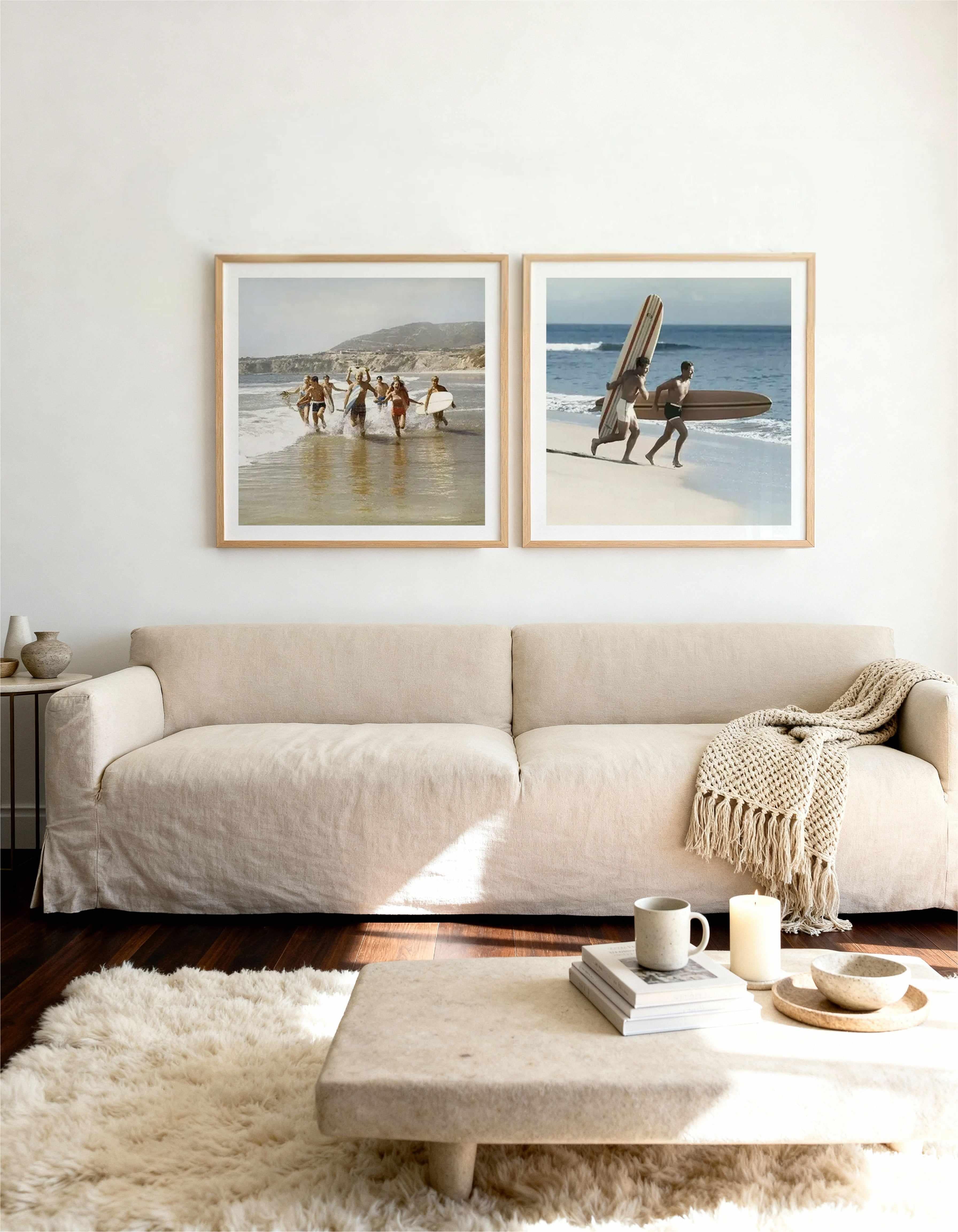 Californian Summer I & II Art Print Set of 2 | Matching Wall Art from Olive et Oriel where you can shop wallpaper and artworks online