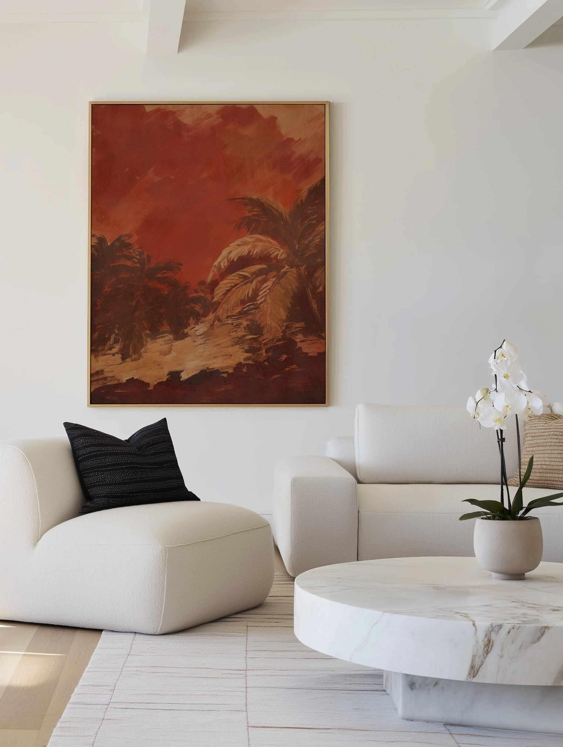 Calima II | Framed Canvas Art Print from Olive et Oriel where you can shop wallpaper and artworks online