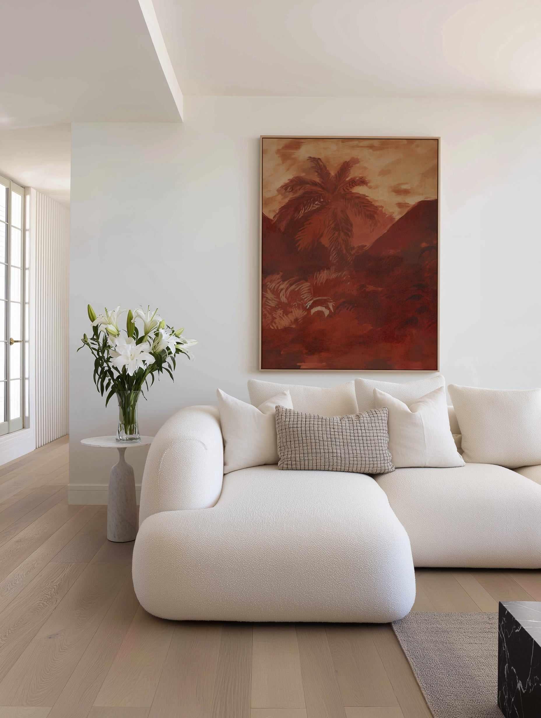 Calima III | Framed Canvas Art Print from Olive et Oriel where you can shop wallpaper and artworks online