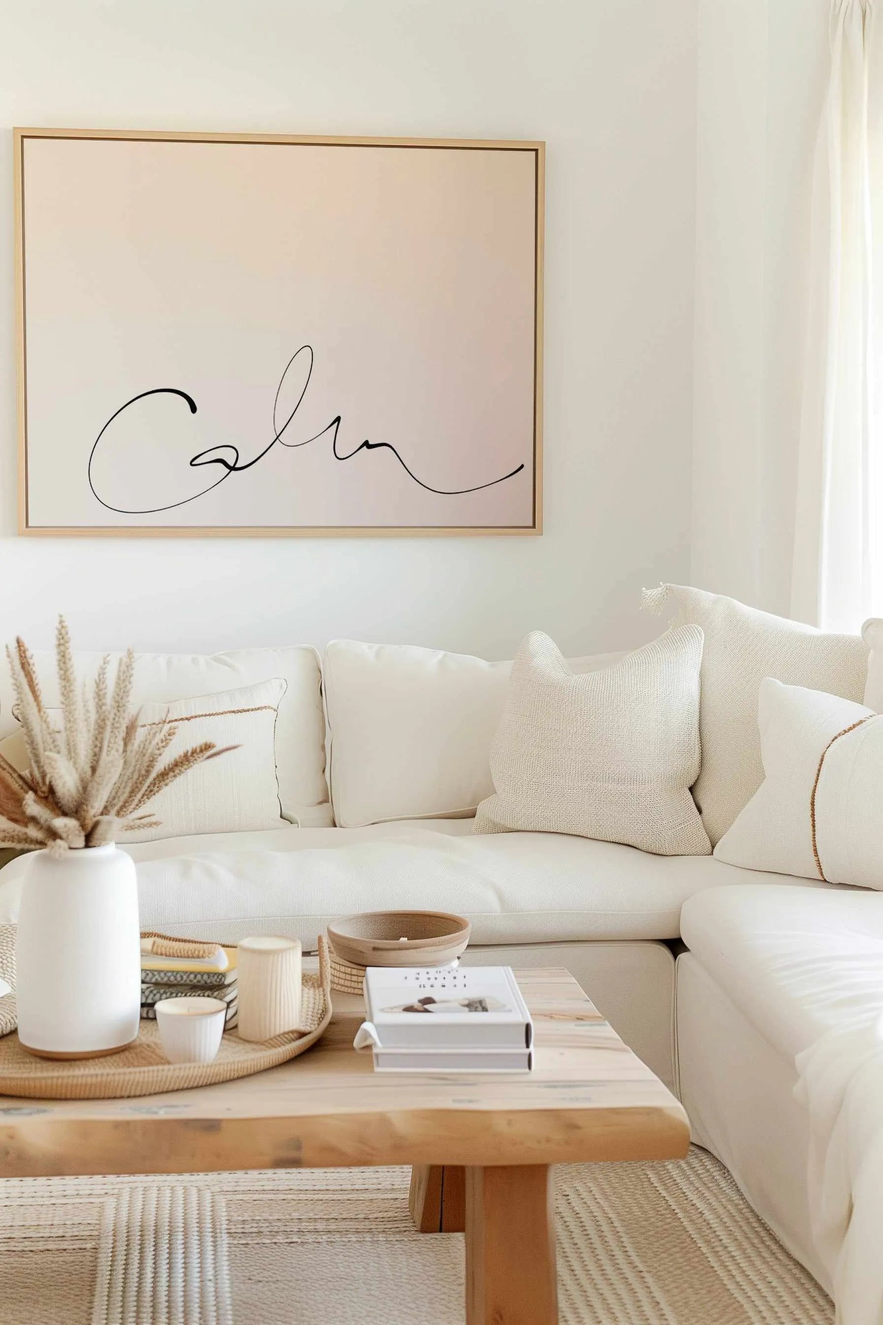 Calm | 2 Colour Options | Framed Canvas from Olive et Oriel where you can shop wallpaper and artworks online