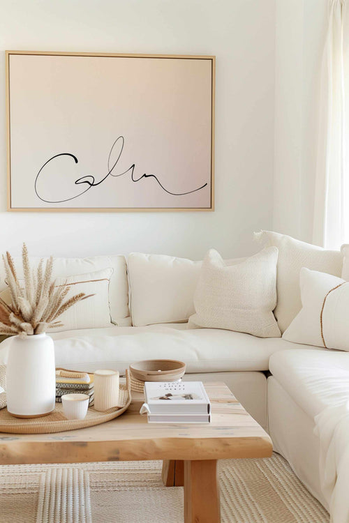 Calm | 2 Colour Options | Framed Canvas