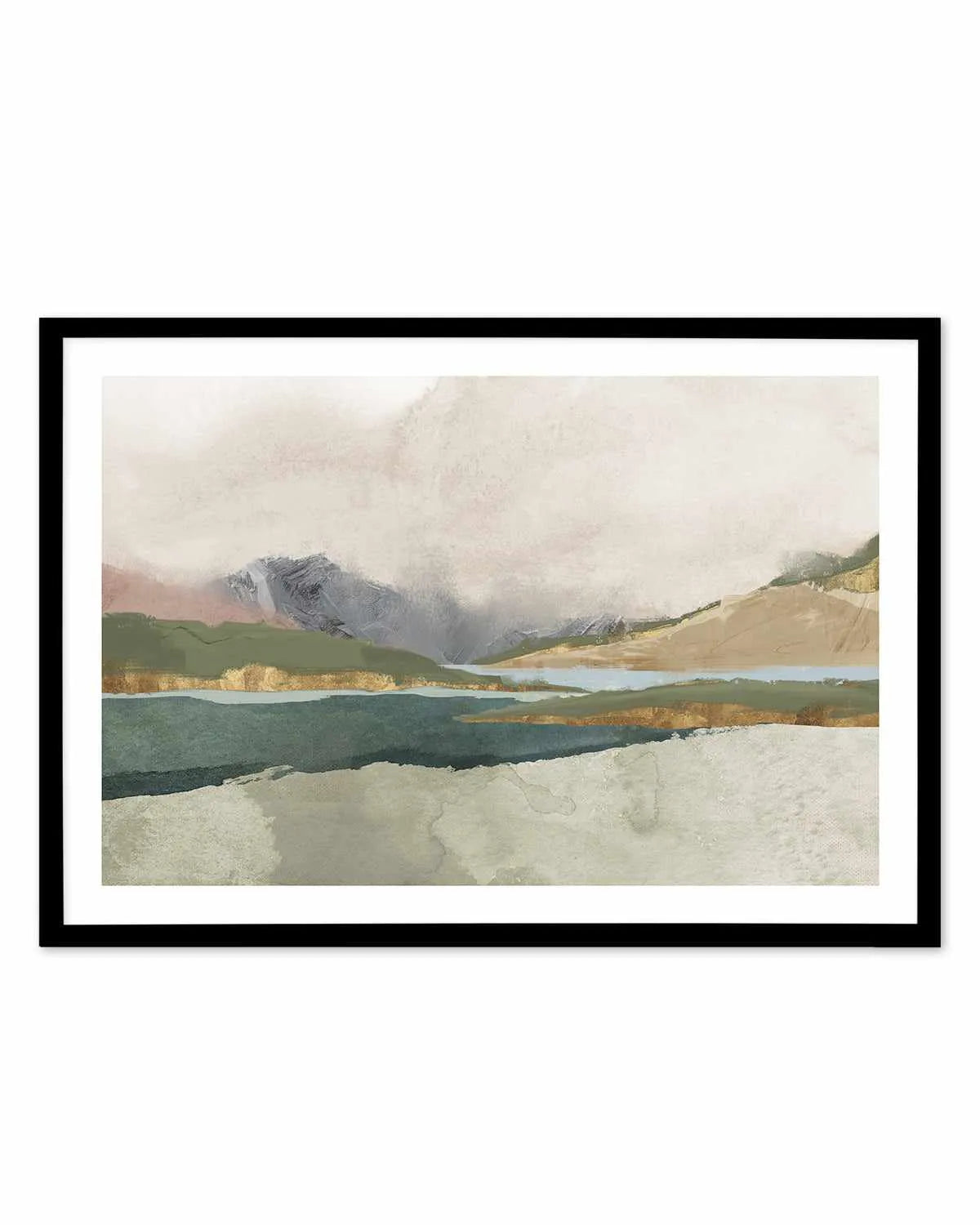 Calm Blue River Art Print from Olive et Oriel where you can shop wallpaper and artworks online
