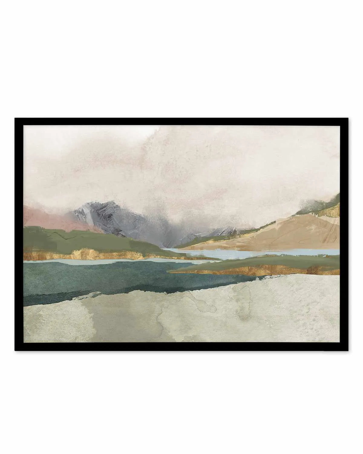 Calm Blue River Art Print from Olive et Oriel where you can shop wallpaper and artworks online