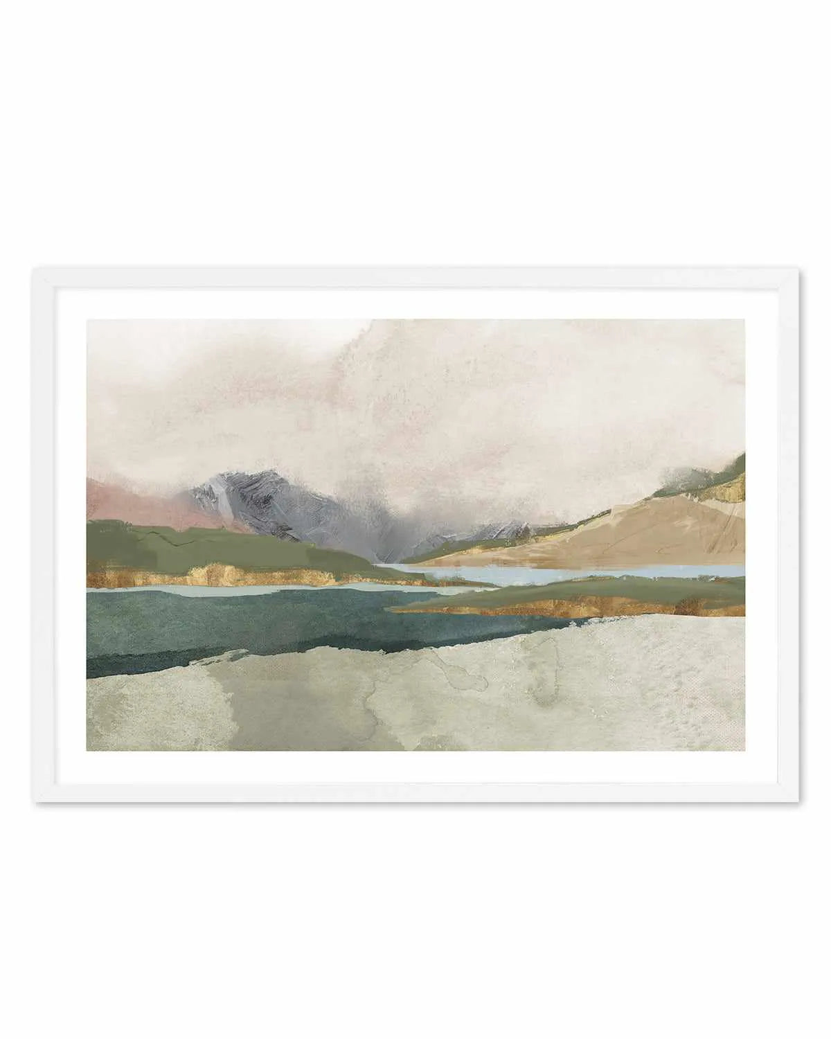 Calm Blue River Art Print from Olive et Oriel where you can shop wallpaper and artworks online
