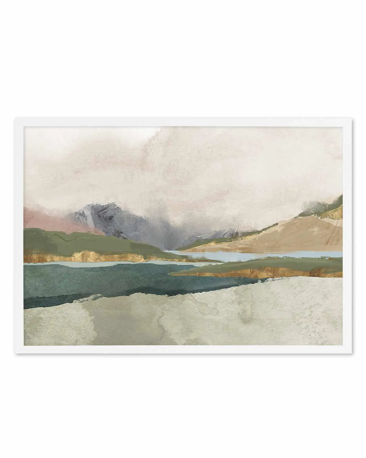 Calm Blue River Art Print from Olive et Oriel where you can shop wallpaper and artworks online