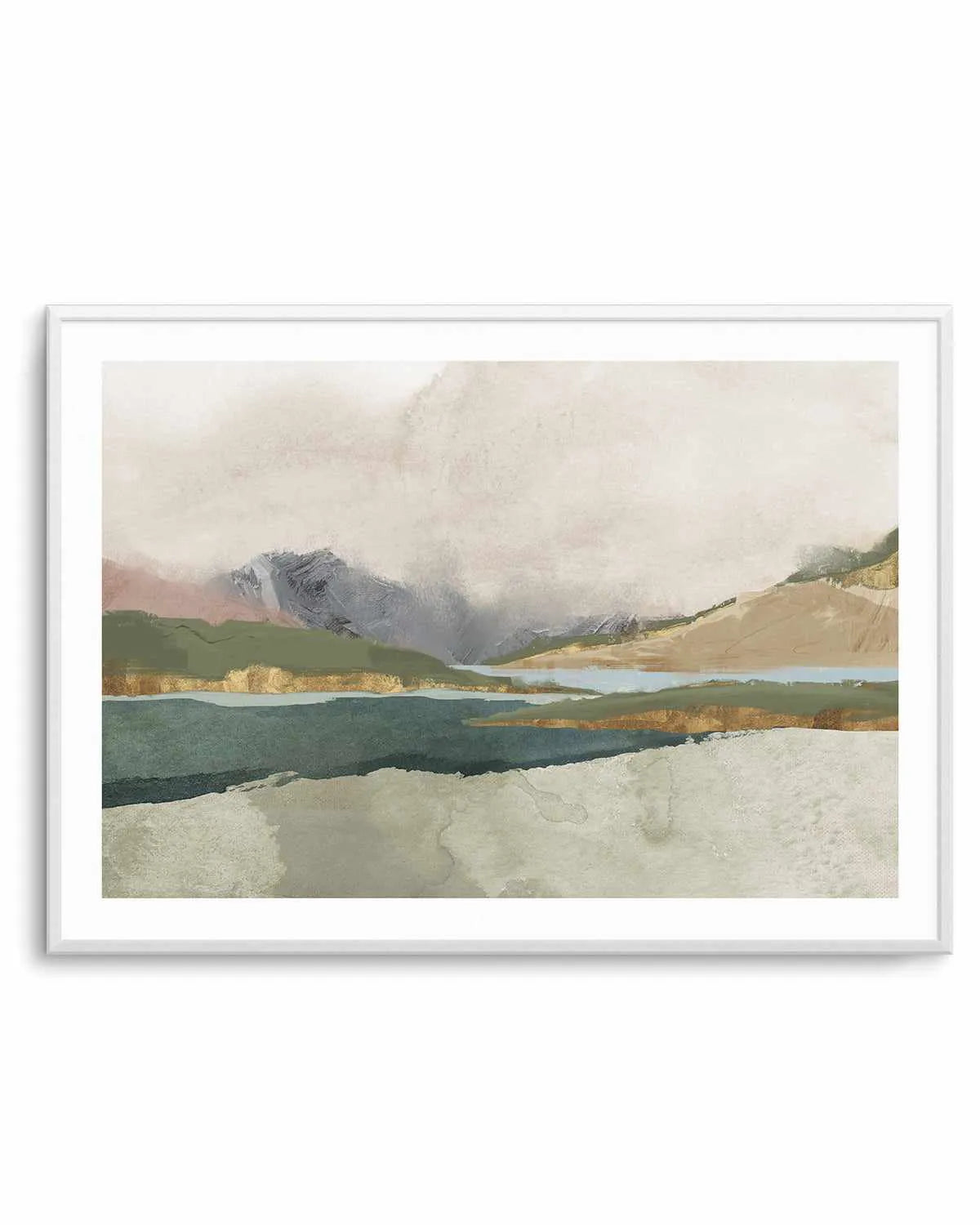 Calm Blue River Art Print from Olive et Oriel where you can shop wallpaper and artworks online