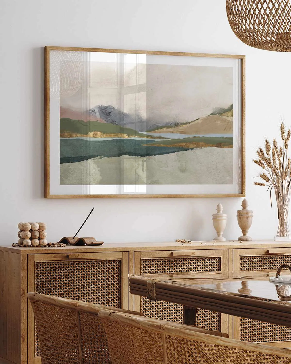 Calm Blue River Art Print from Olive et Oriel where you can shop wallpaper and artworks online