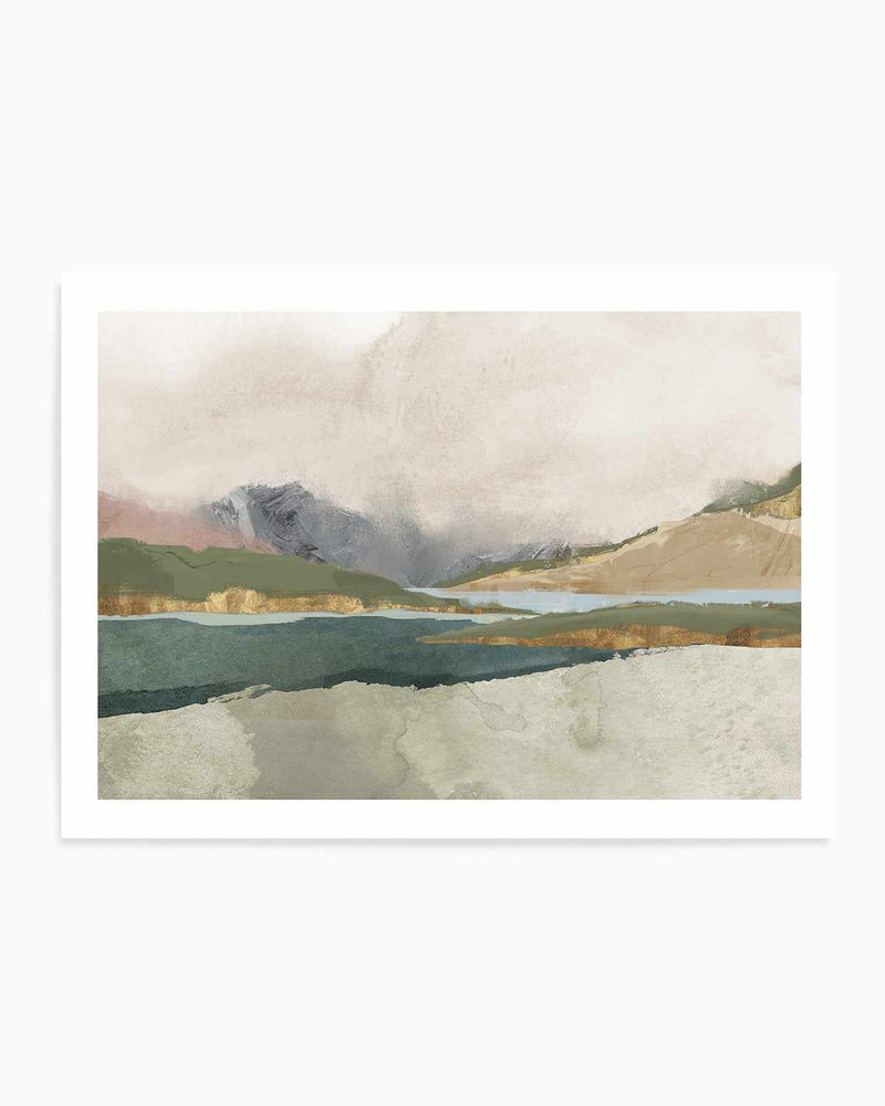 Calm Blue River Art Print