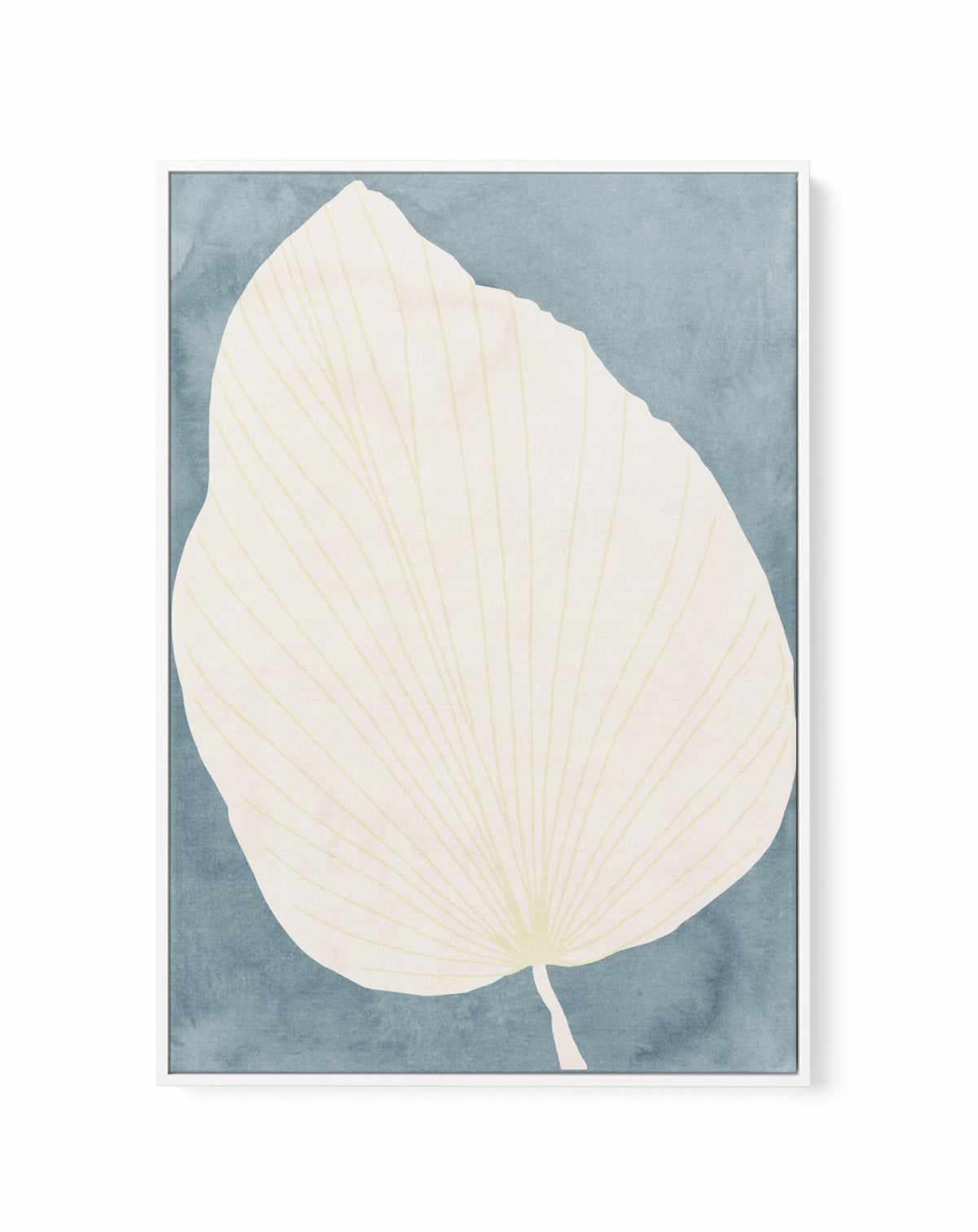 Calm Botanical Leaf by Casa Cartissi | Framed Canvas Art Print
