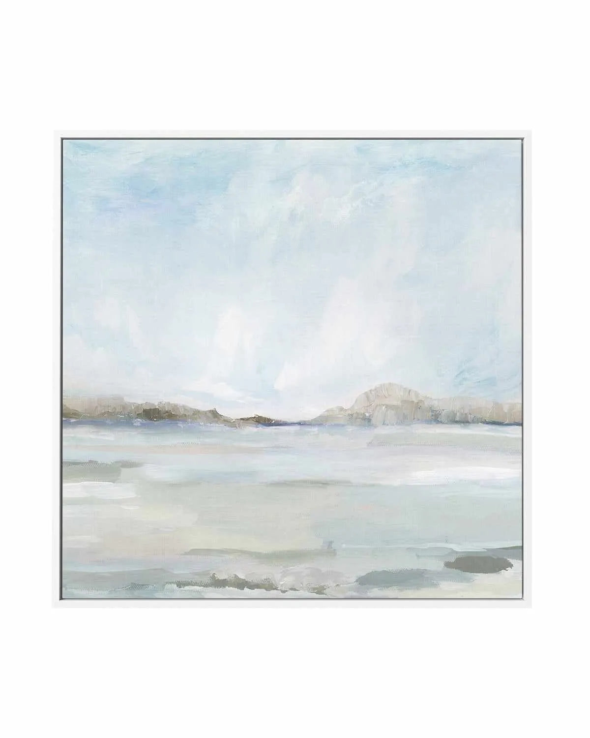 Calm Coastal | Framed Canvas Art Print from Olive et Oriel where you can shop wallpaper and artworks online
