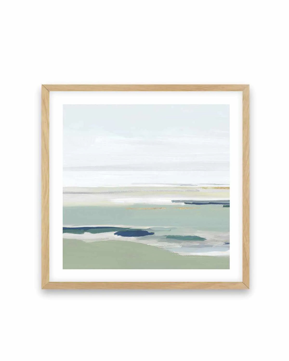 Calm Green Left SQ Art Print from Olive et Oriel where you can shop wallpaper and artworks online