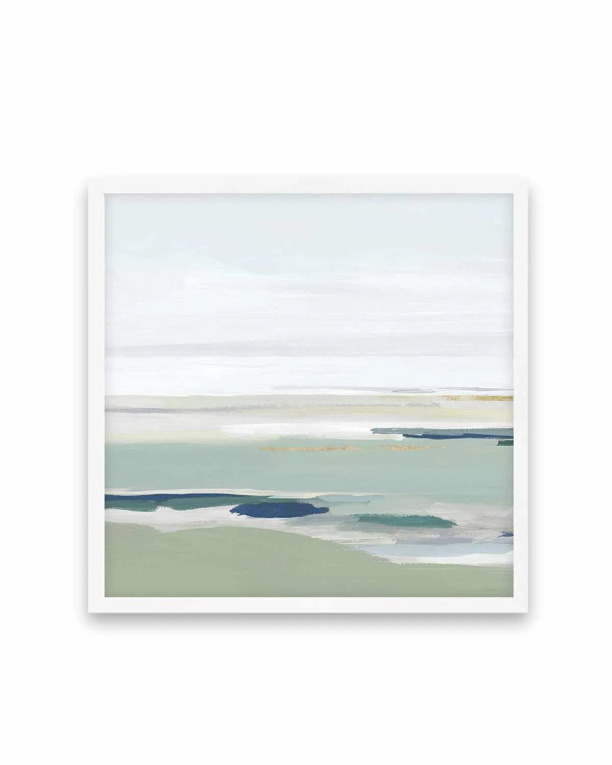 Calm Green Left SQ Art Print from Olive et Oriel where you can shop wallpaper and artworks online