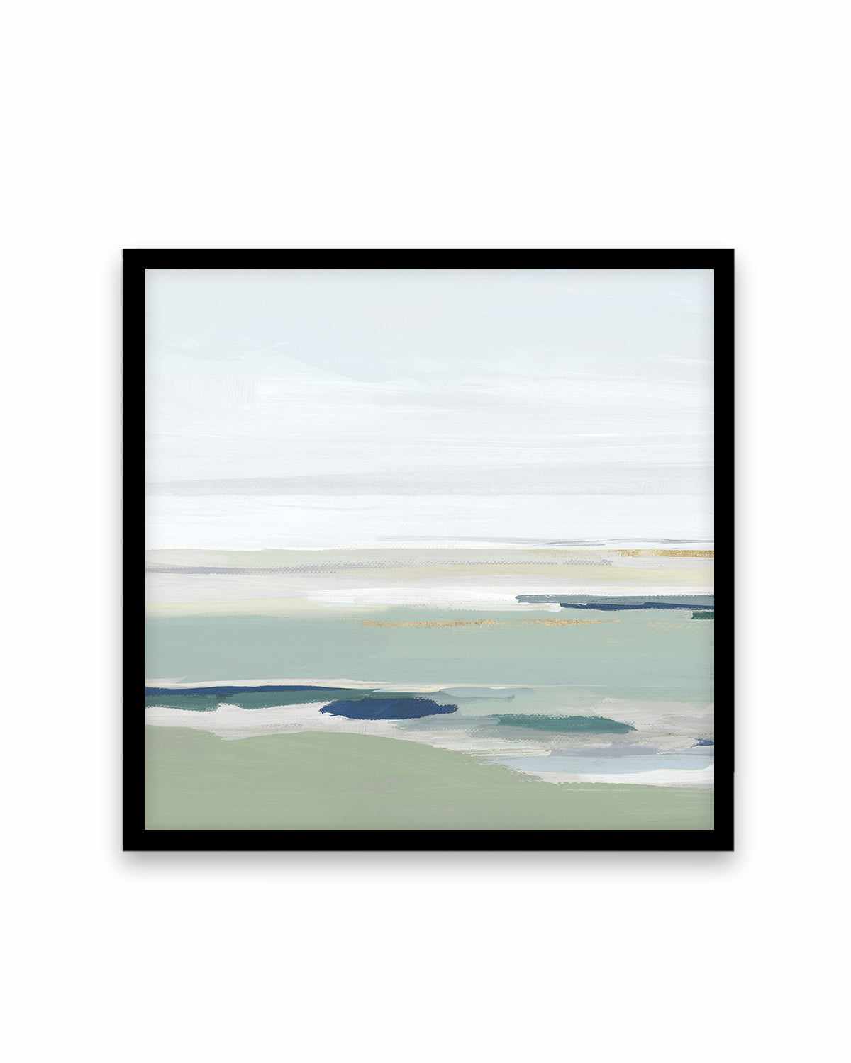 Calm Green Left SQ Art Print