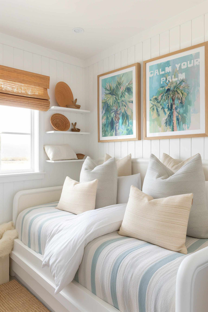 Calm Your Palm I | Art Print from Olive et Oriel where you can shop wallpaper and artworks online