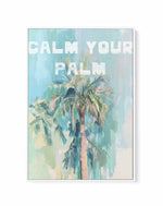 Calm Your Palm I | Framed Canvas Art Print