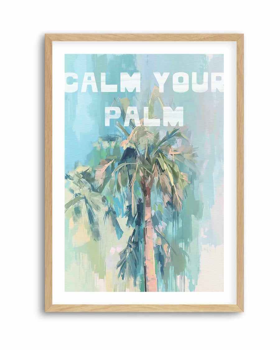 Calm Your Palm I | Art Print from Olive et Oriel where you can shop wallpaper and artworks online