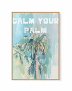 Calm Your Palm I | Framed Canvas Art Print