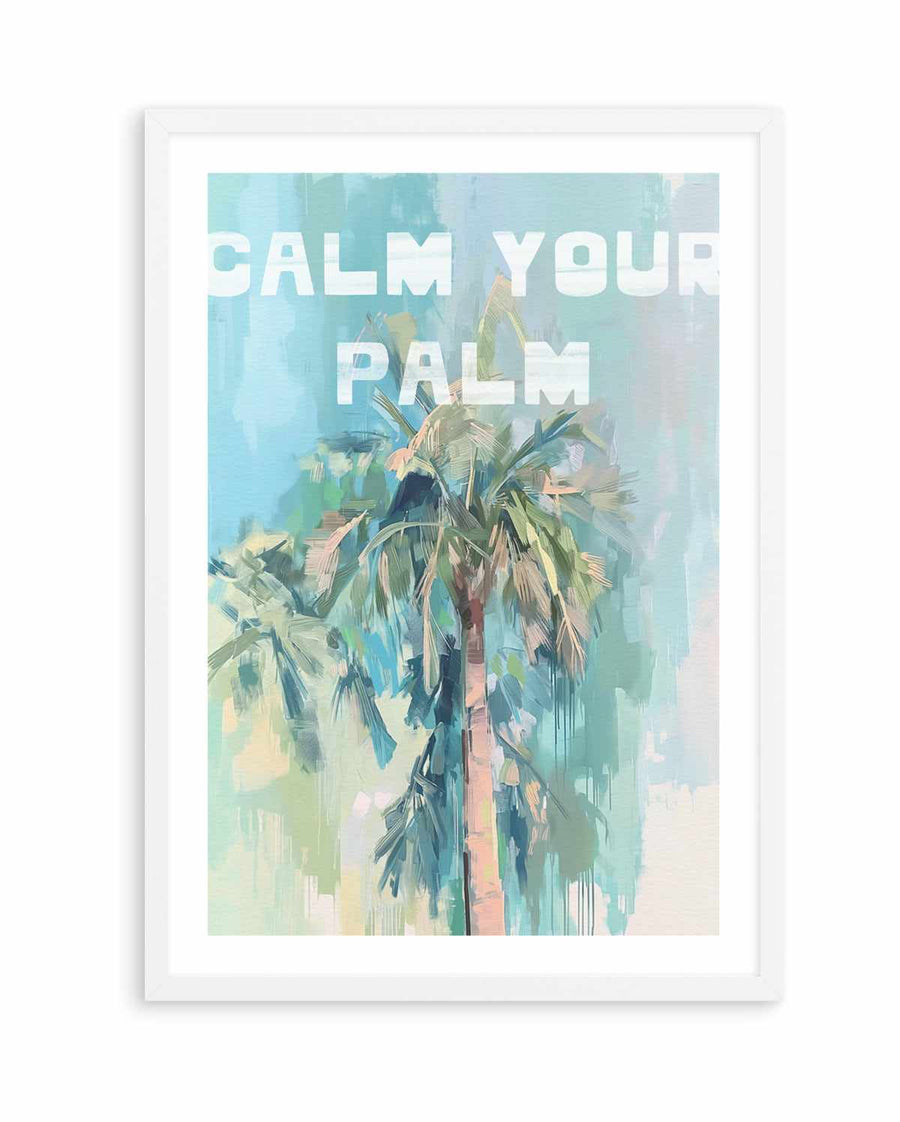 Calm Your Palm I | Art Print from Olive et Oriel where you can shop wallpaper and artworks online