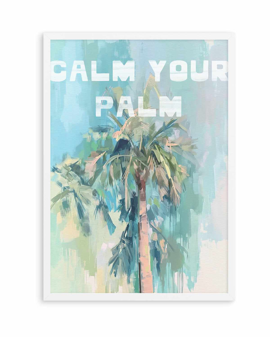 Calm Your Palm I | Art Print from Olive et Oriel where you can shop wallpaper and artworks online
