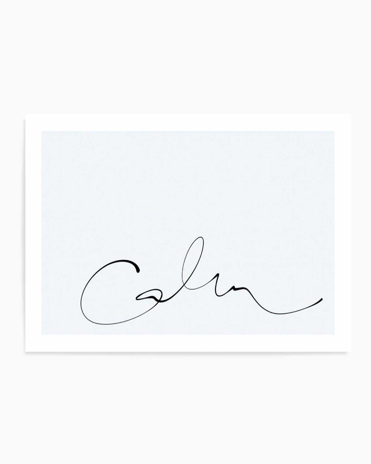 Calm | 2 Colour Options Art Print