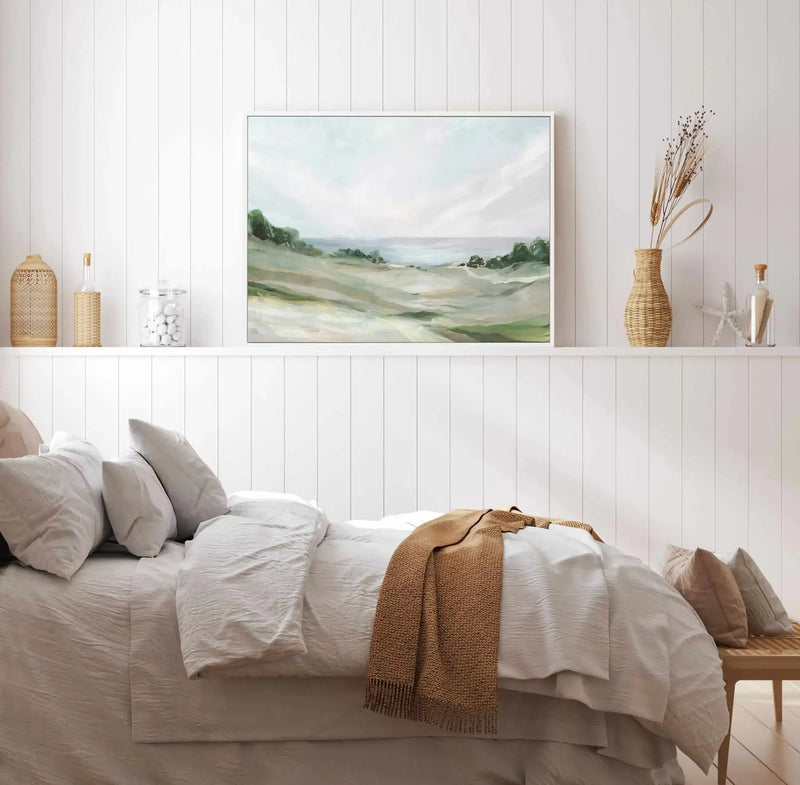 Calm Hill | Framed Canvas Art Print from Olive et Oriel where you can shop wallpaper and artworks online