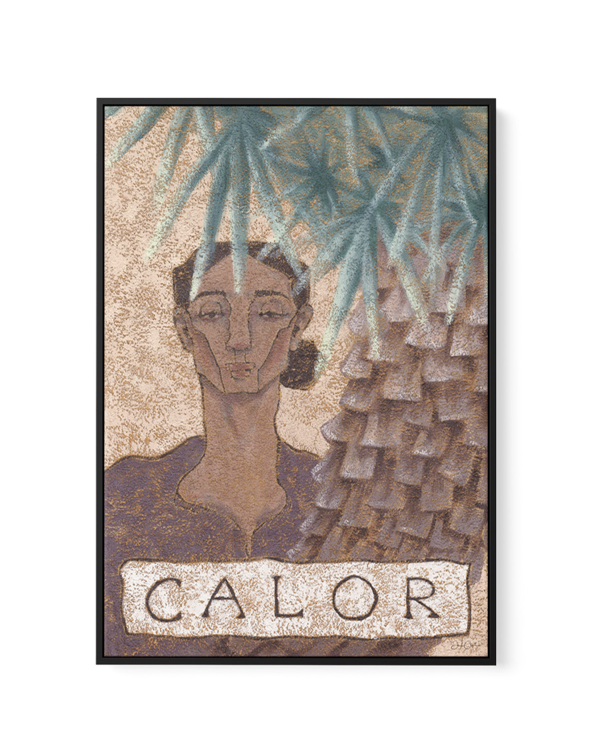 Calor by Julie Celina | Framed Canvas Art Print from Olive et Oriel where you can shop wallpaper and artworks online