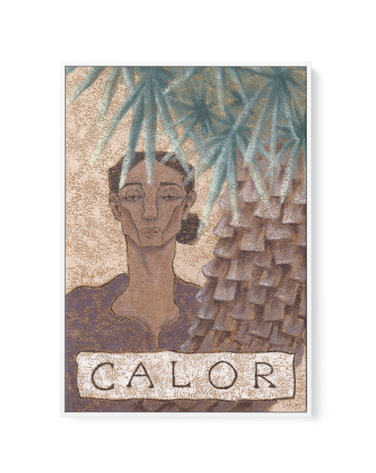 Calor by Julie Celina | Framed Canvas Art Print from Olive et Oriel where you can shop wallpaper and artworks online