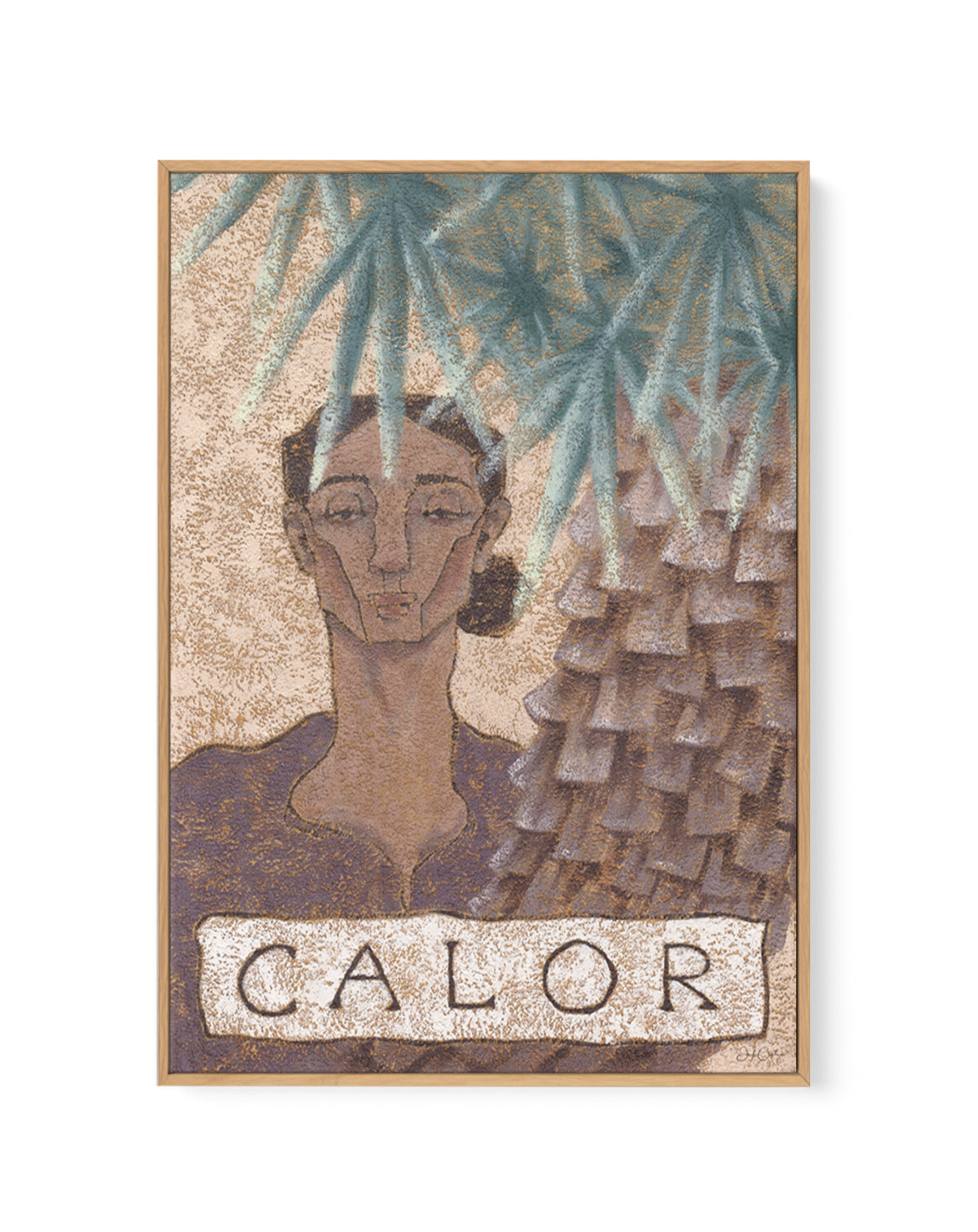Calor by Julie Celina | Framed Canvas Art Print from Olive et Oriel where you can shop wallpaper and artworks online