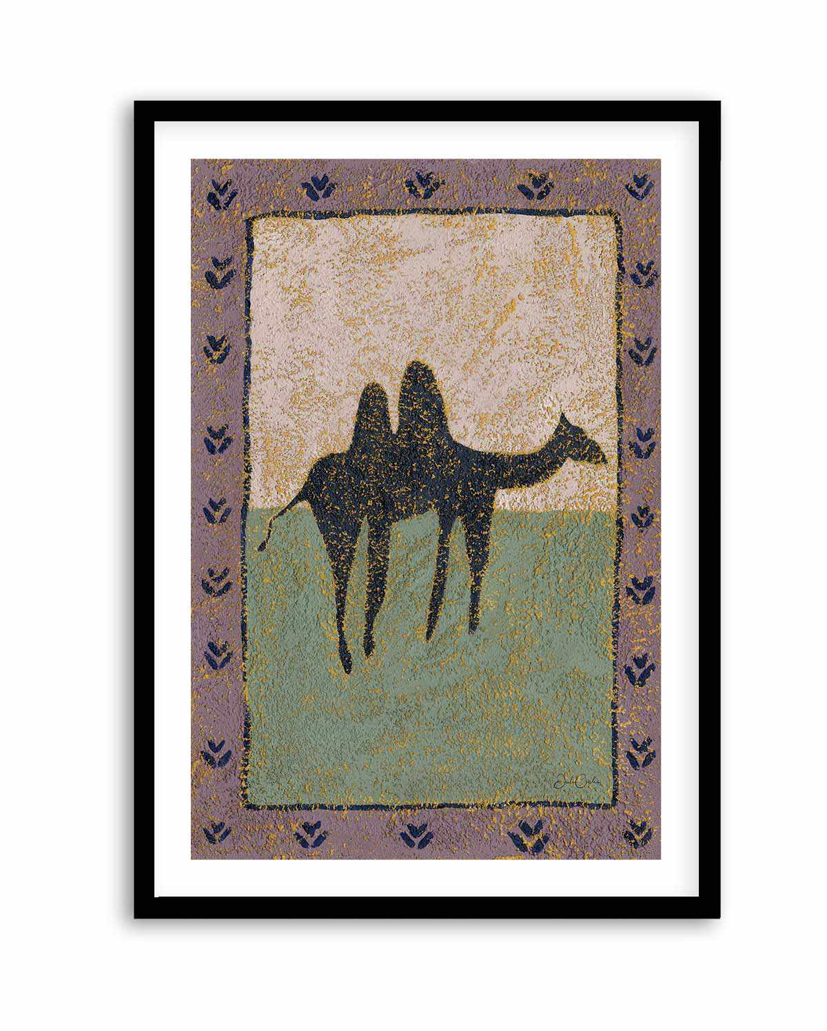 Camel In Lavender by Julie Celina | Art Print