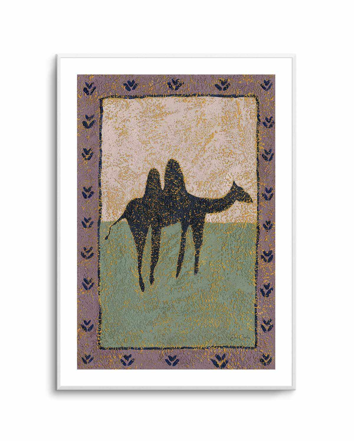 Camel In Lavender by Julie Celina | Art Print