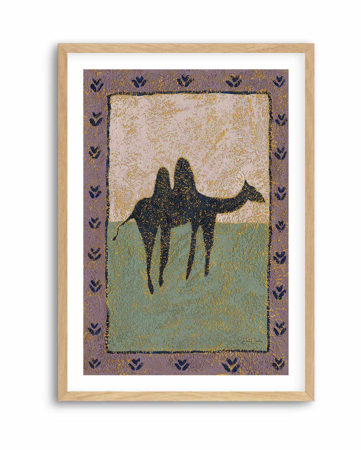 Camel In Lavender by Julie Celina | Art Print