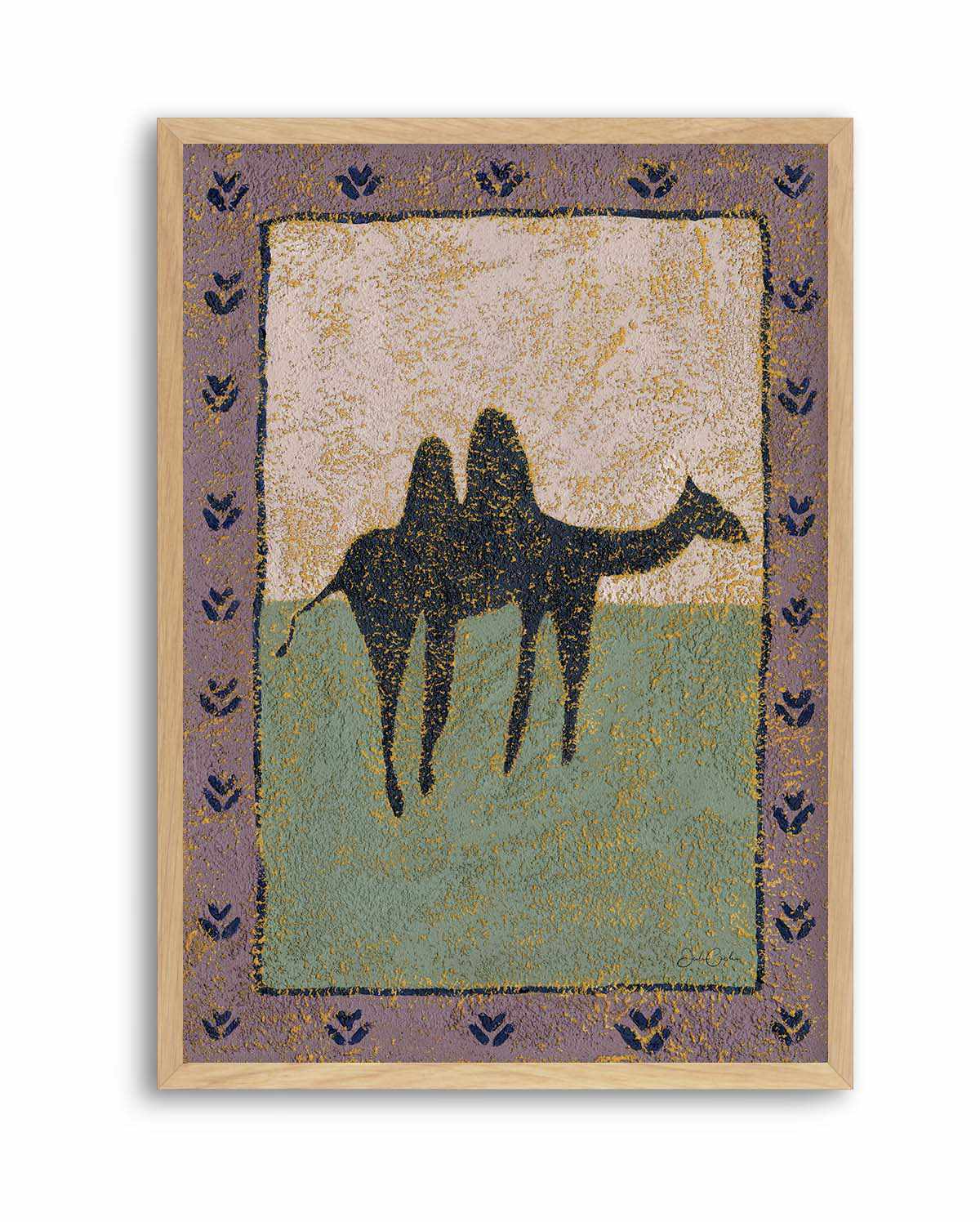 Camel In Lavender by Julie Celina | Art Print