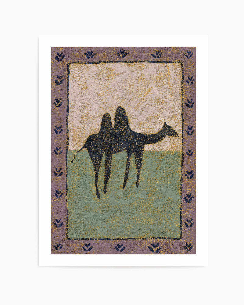 Camel In Lavender by Julie Celina | Art Print