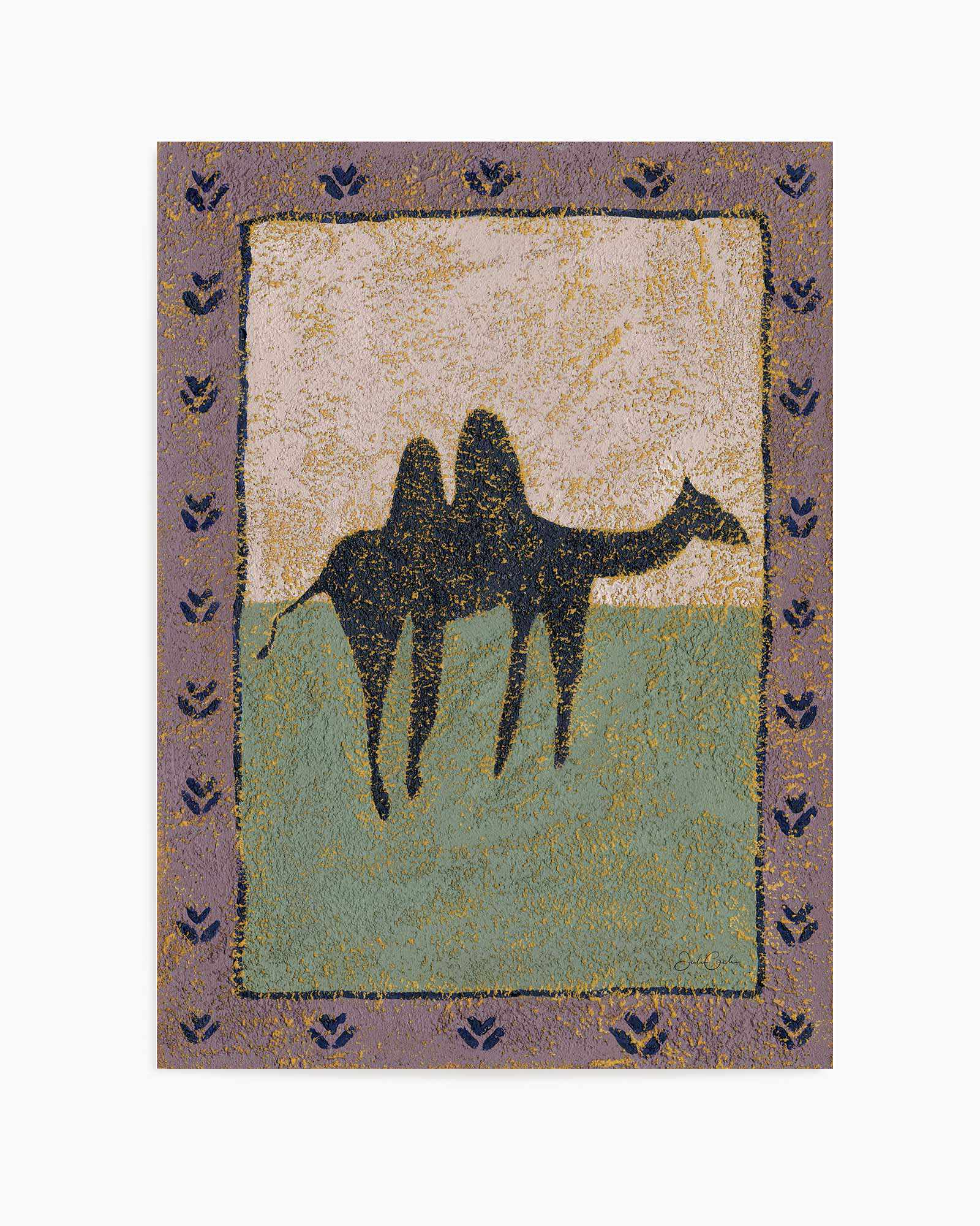 Camel In Lavender by Julie Celina | Art Print