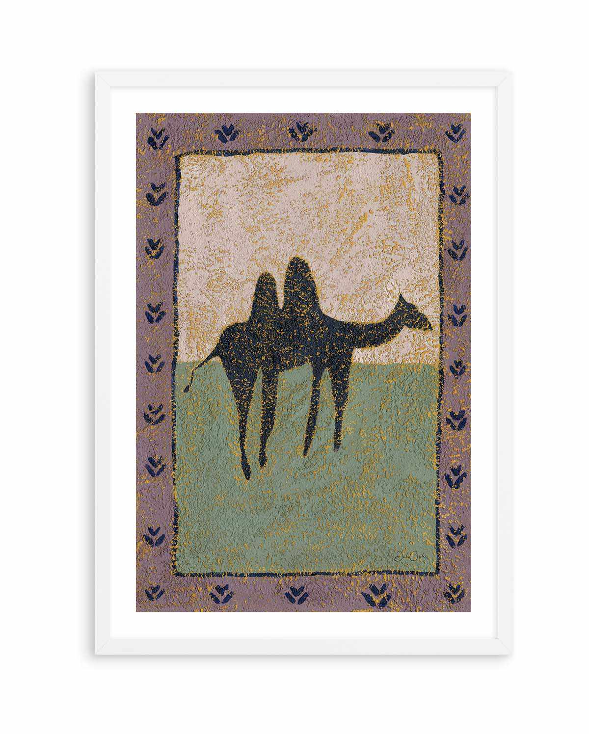 Camel In Lavender by Julie Celina | Art Print