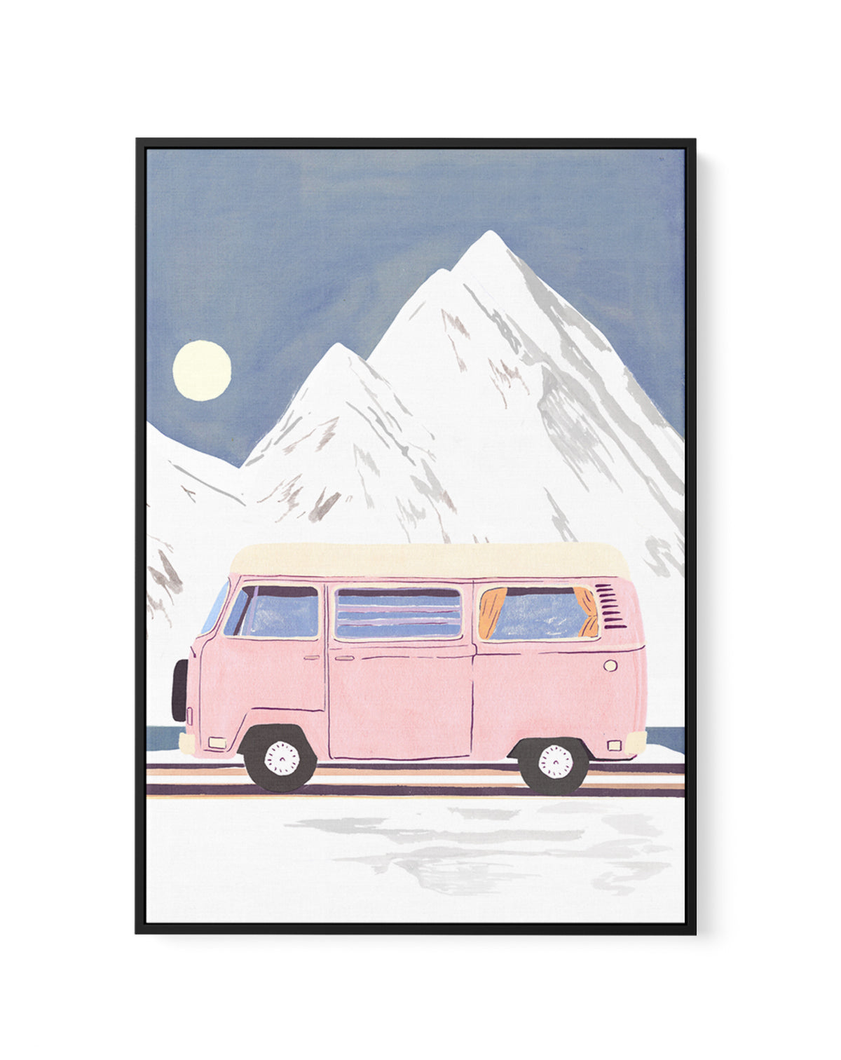 Camper by Laura Page | Framed Canvas Art Print