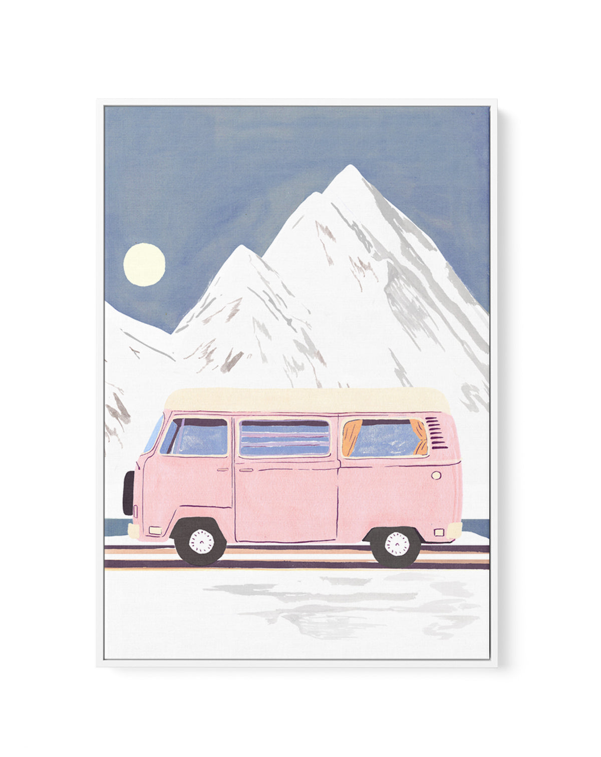 Camper by Laura Page | Framed Canvas Art Print
