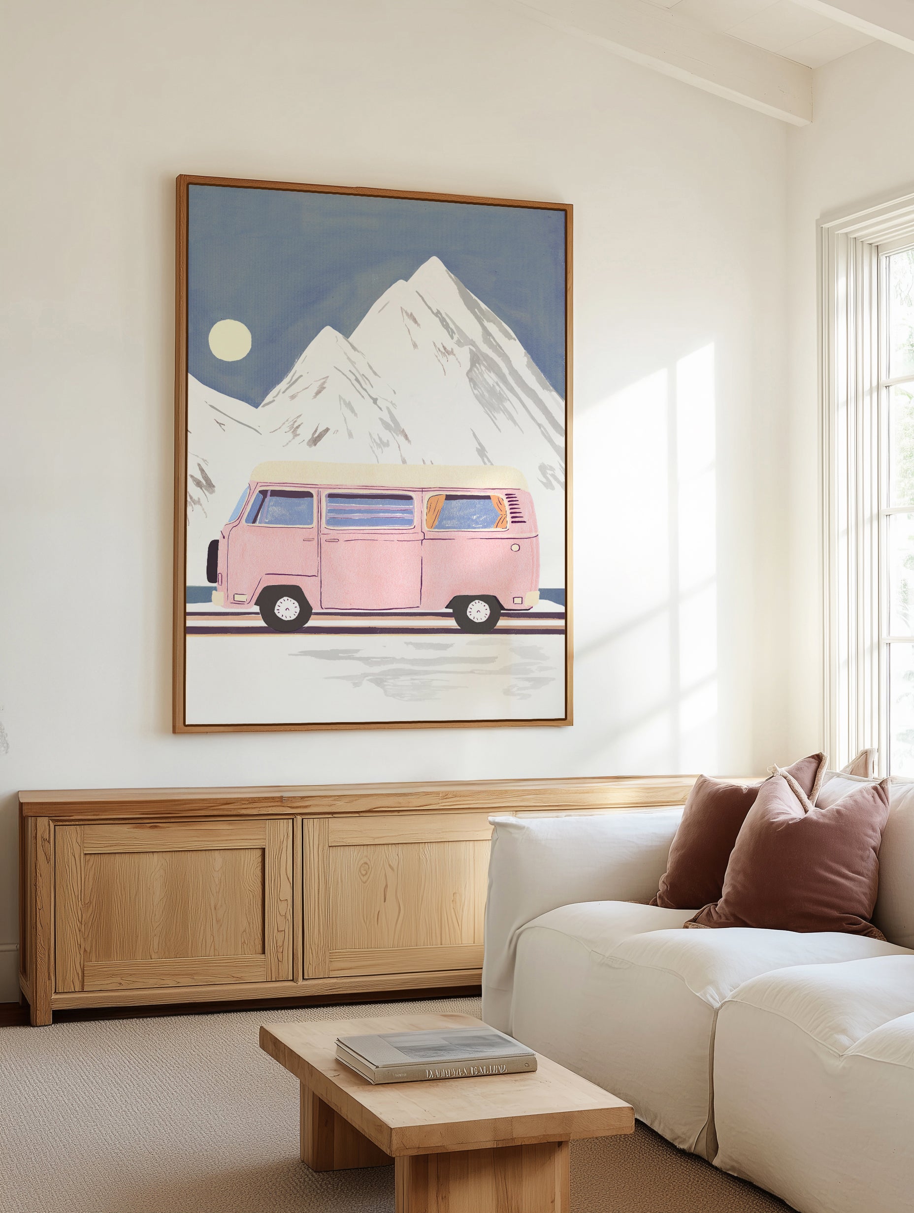Camper by Laura Page | Framed Canvas Art Print