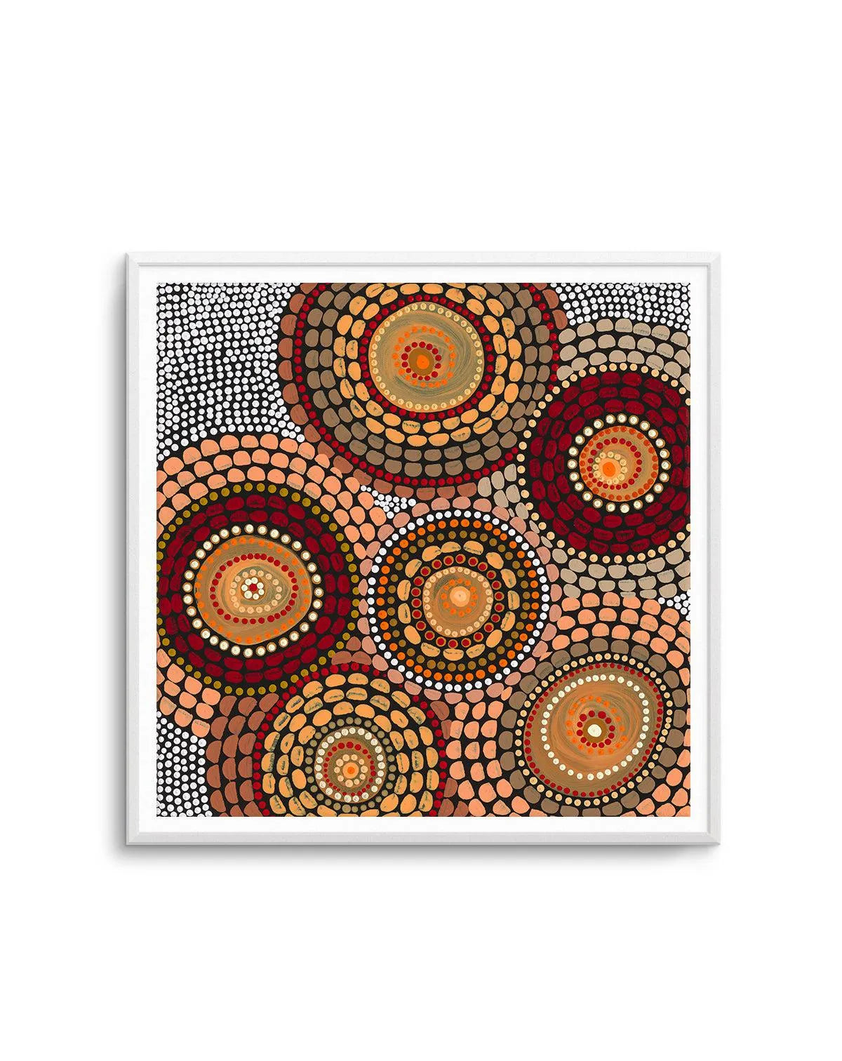 Campfire Meeting By Domica Hill Art Print-PRINT-Olive et Oriel-Domica Hill-Buy-Australian-Art-Prints-Online-with-Olive-et-Oriel-Your-Artwork-Specialists-Austrailia-Decorate-With-Coastal-Photo-Wall-Art-Prints-From-Our-Beach-House-Artwork-Collection-Fine-Poster-and-Framed-Artwork