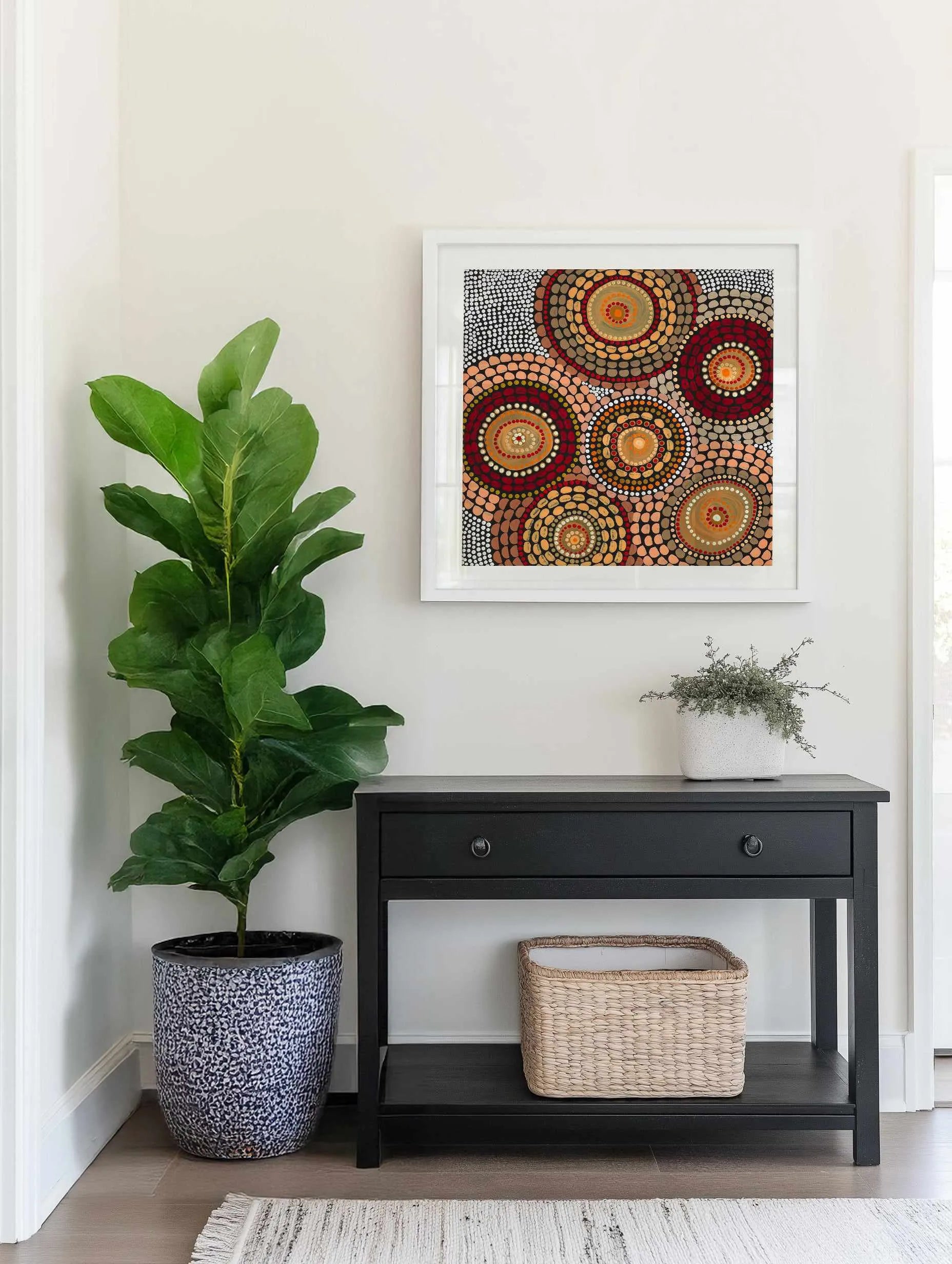 Campfire Meeting By Domica Hill | Art Print from Olive et Oriel where you can shop wallpaper and artworks online