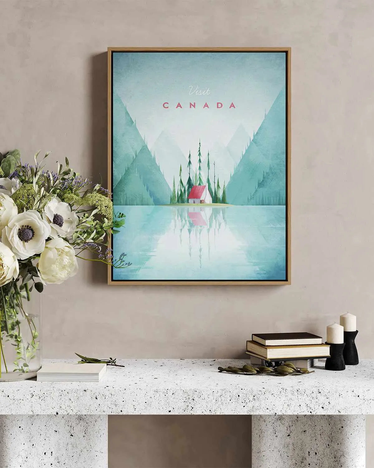 Canada by Henry Rivers | Framed Canvas Art Print from Olive et Oriel where you can shop wallpaper and artworks online
