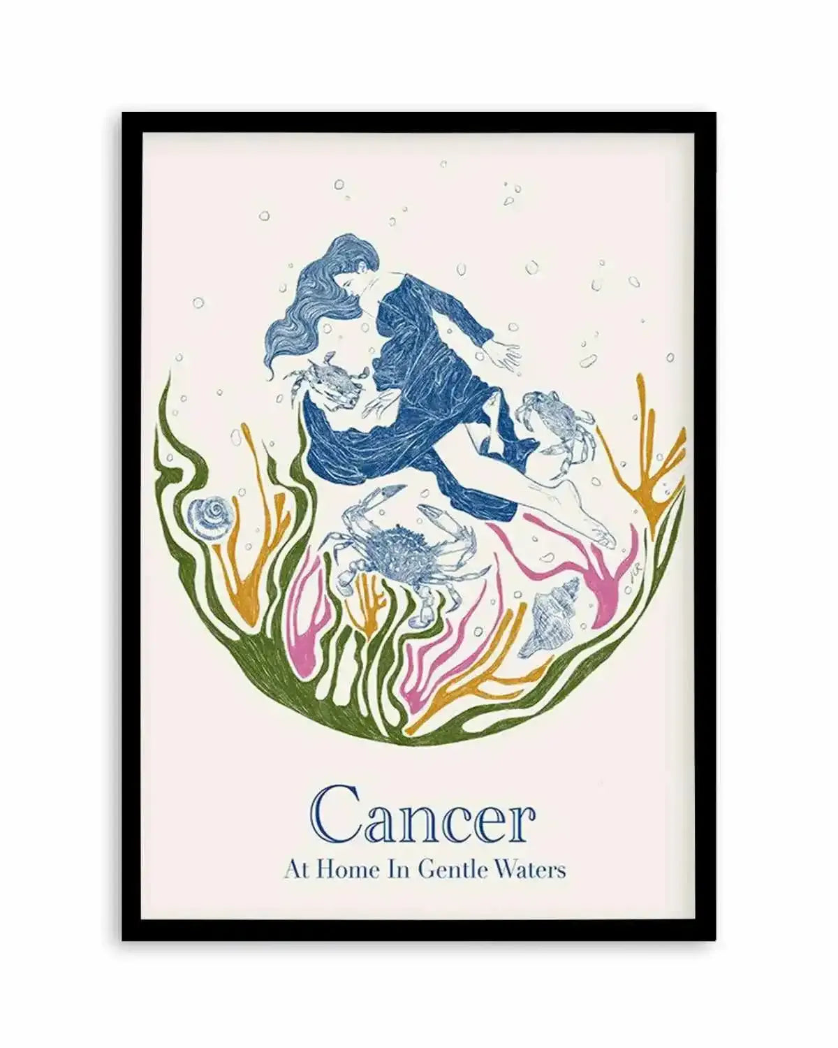 Cancer By Jenny Liz Rome Art Print from Olive et Oriel where you can shop wallpaper and artworks online