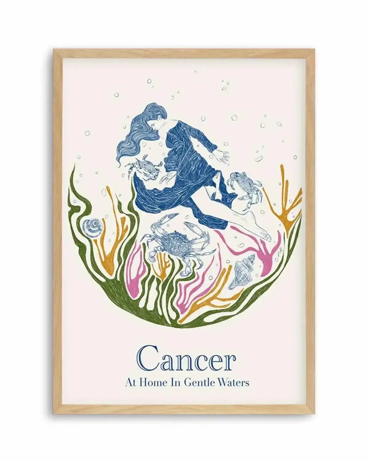 Cancer By Jenny Liz Rome Art Print from Olive et Oriel where you can shop wallpaper and artworks online