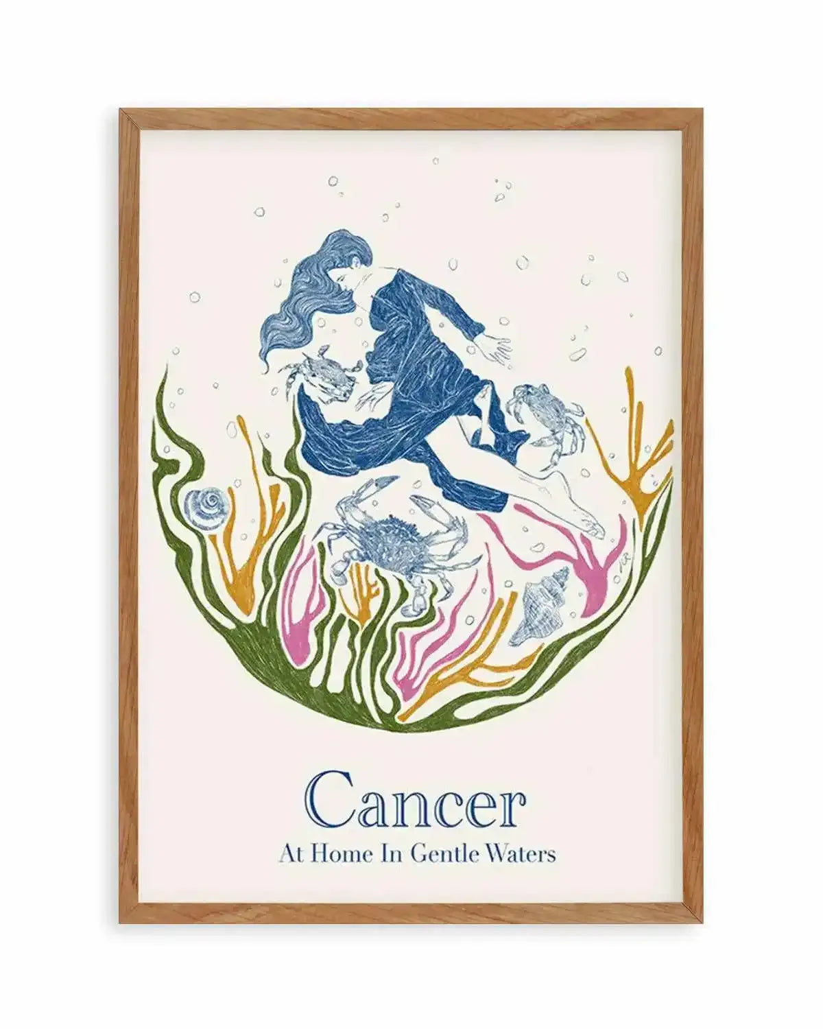 Cancer By Jenny Liz Rome Art Print from Olive et Oriel where you can shop wallpaper and artworks online