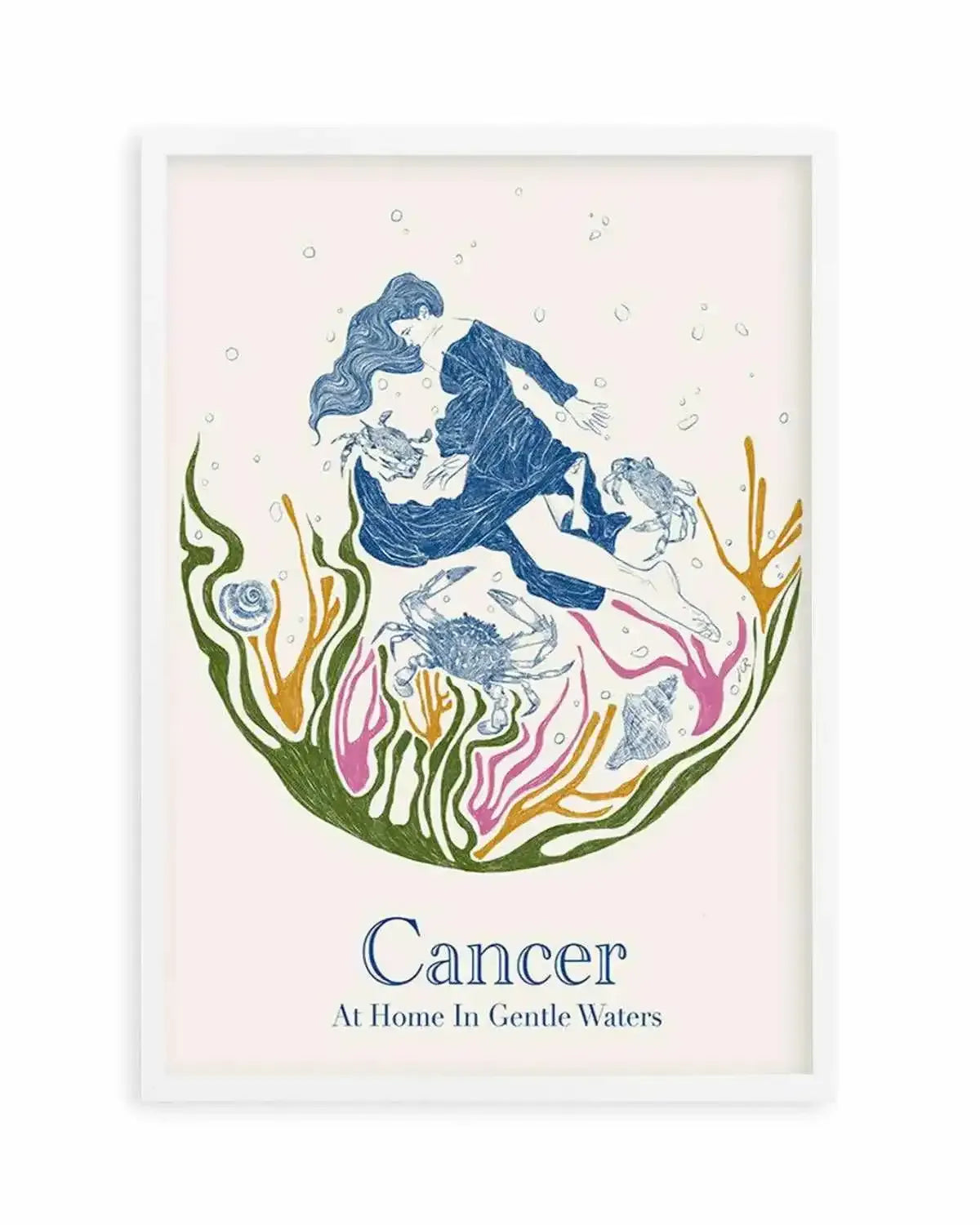 Cancer By Jenny Liz Rome Art Print from Olive et Oriel where you can shop wallpaper and artworks online