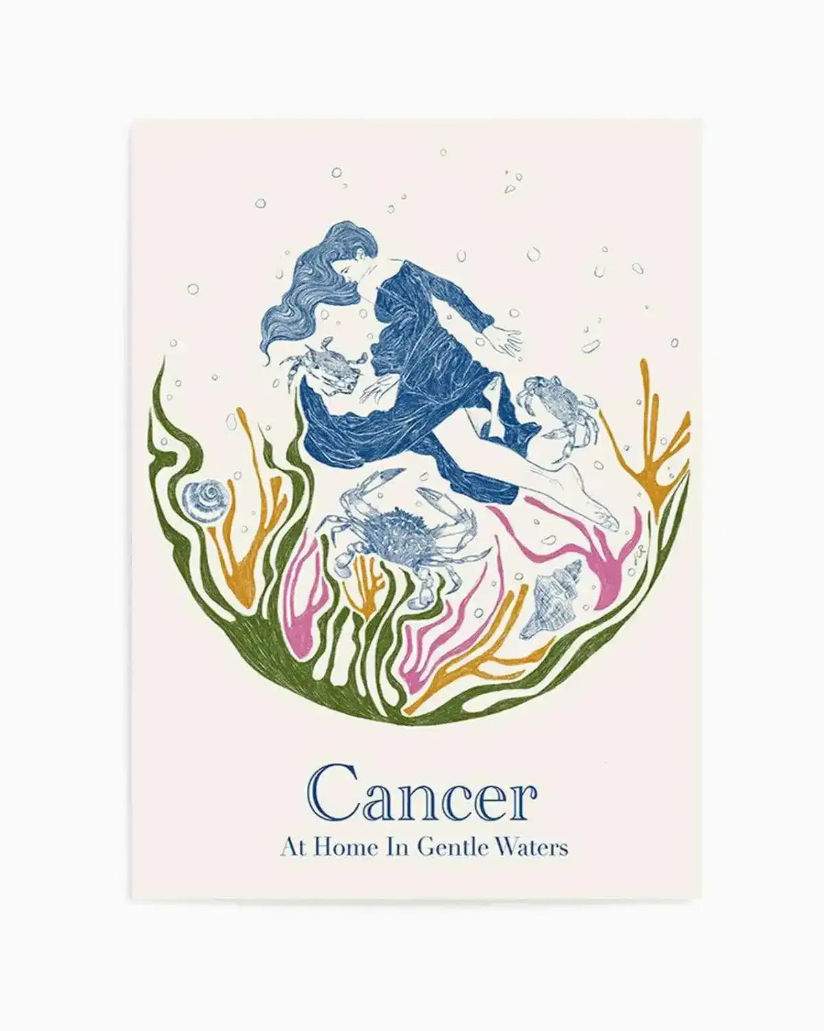Cancer By Jenny Liz Rome Art Print from Olive et Oriel where you can shop wallpaper and artworks online