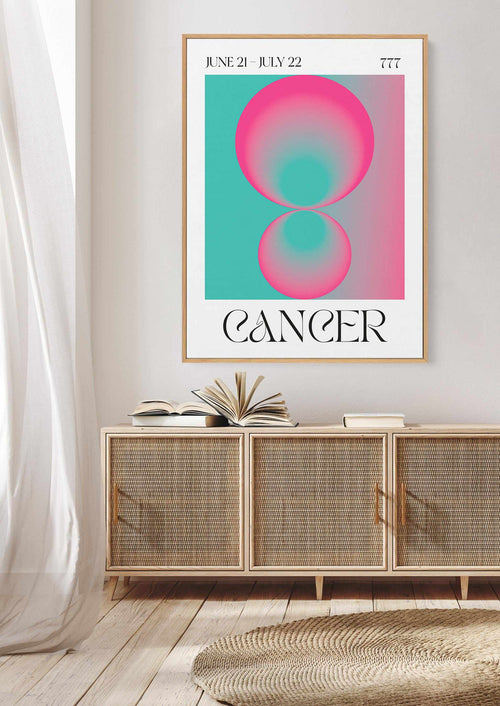 Cancer by Valeria Castillo | Framed Canvas Art Print