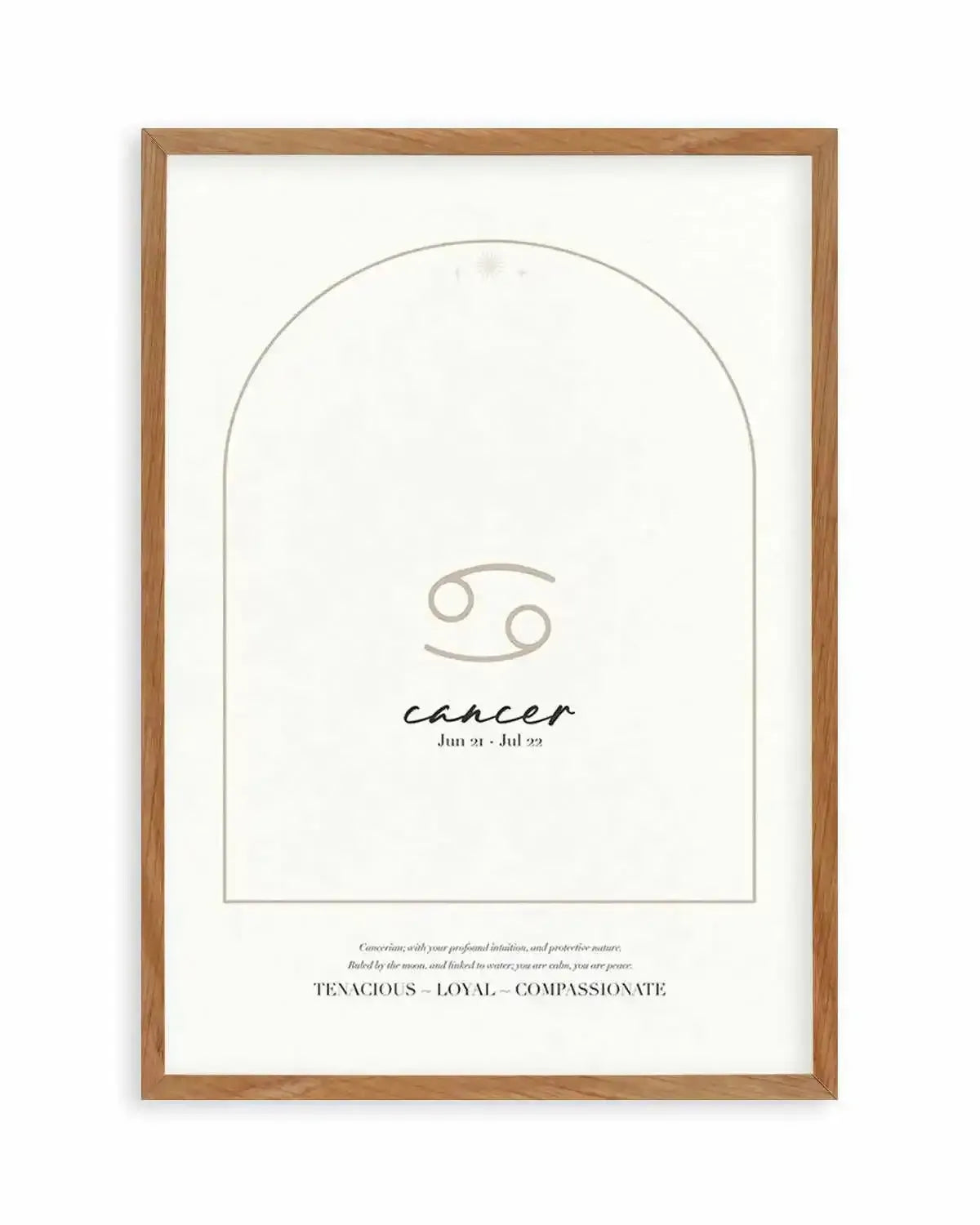 Cancer Star Sign Art Print from Olive et Oriel where you can shop wallpaper and artworks online
